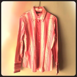 Pink striped dress shirt